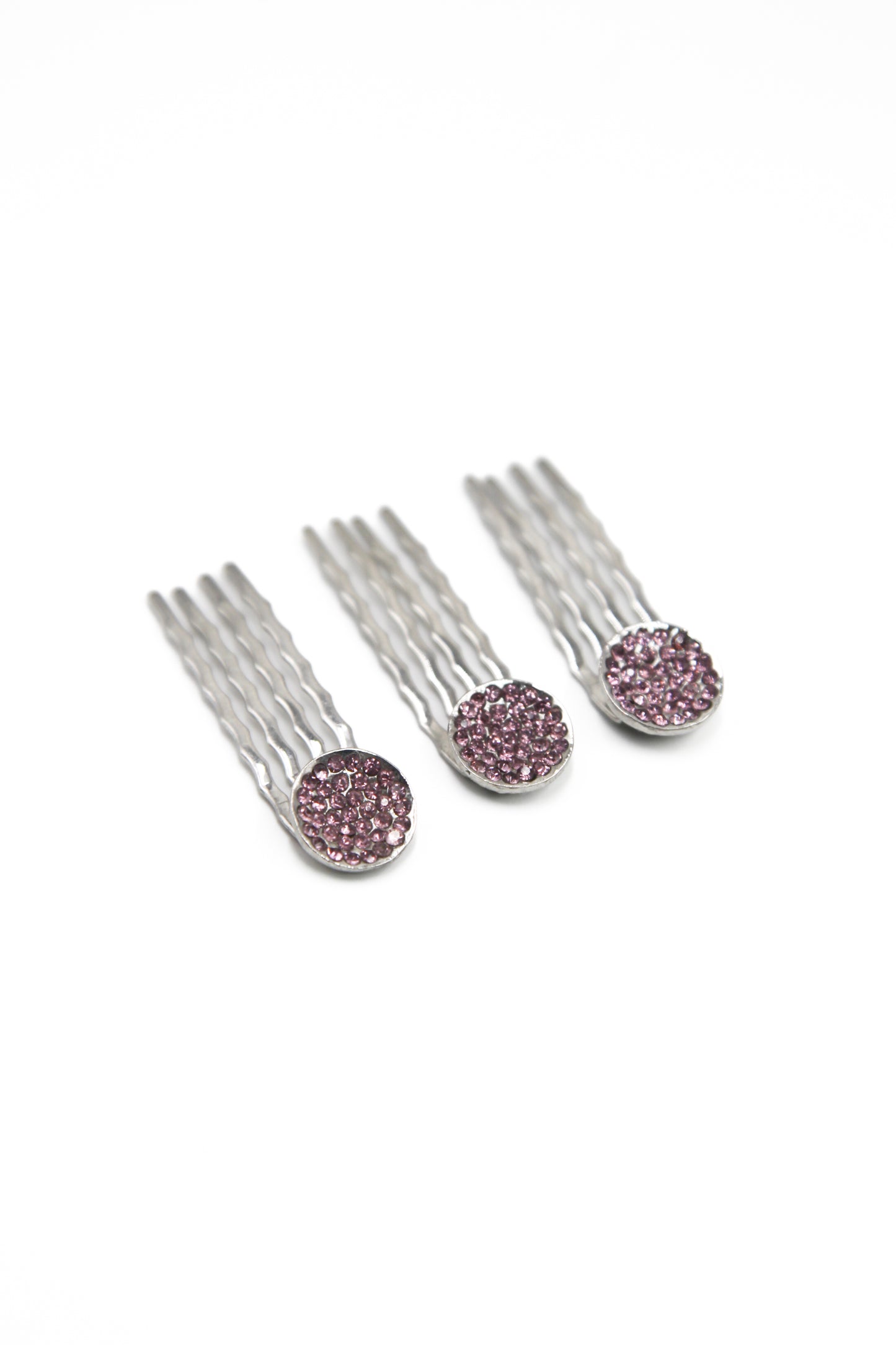 Trio Mini Round Hair Combs #H01