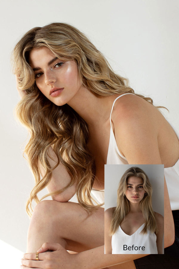Aura - Invisible Wired (Halo) Remy Human Hair Extension Available in 14" or 20" Hair Extension Soho Style