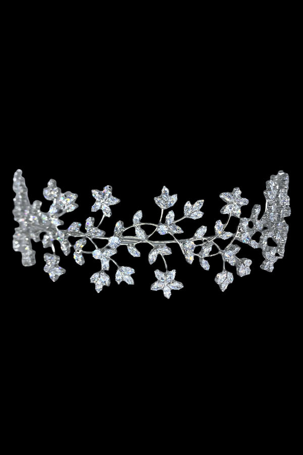 Crystal Blossom Branch Headpiece Wedding Sale