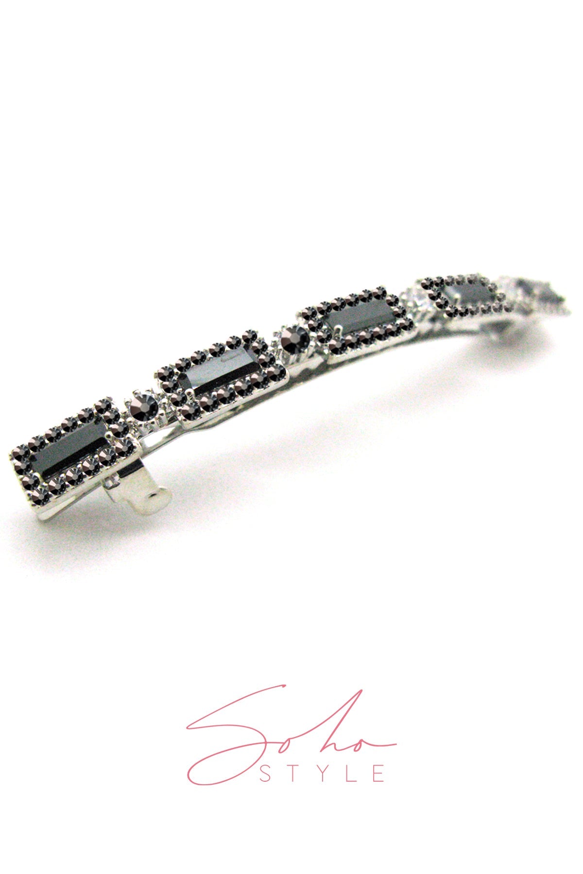Deep Sea Rhinestone Hair Barrettes Barrette Soho Style