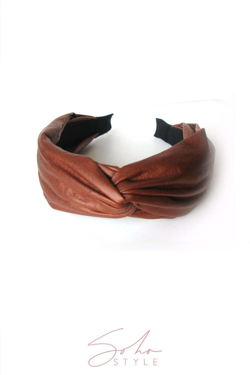 Wrap-style Faux Leather Headband Headband Sale