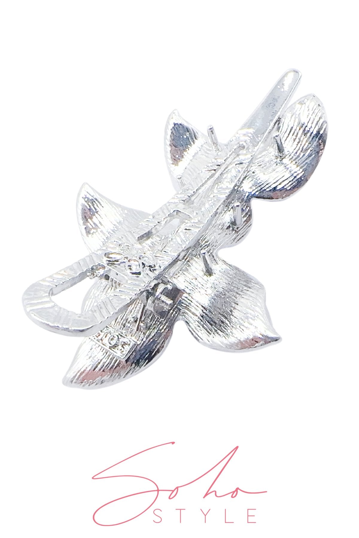 Crystal Sparkle Flower Alligator Metal Hair Clip Hair Clip Soho Style