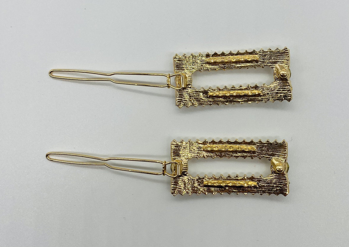 Emerald Cut Rhinestones Barrette Barrette Soho Style