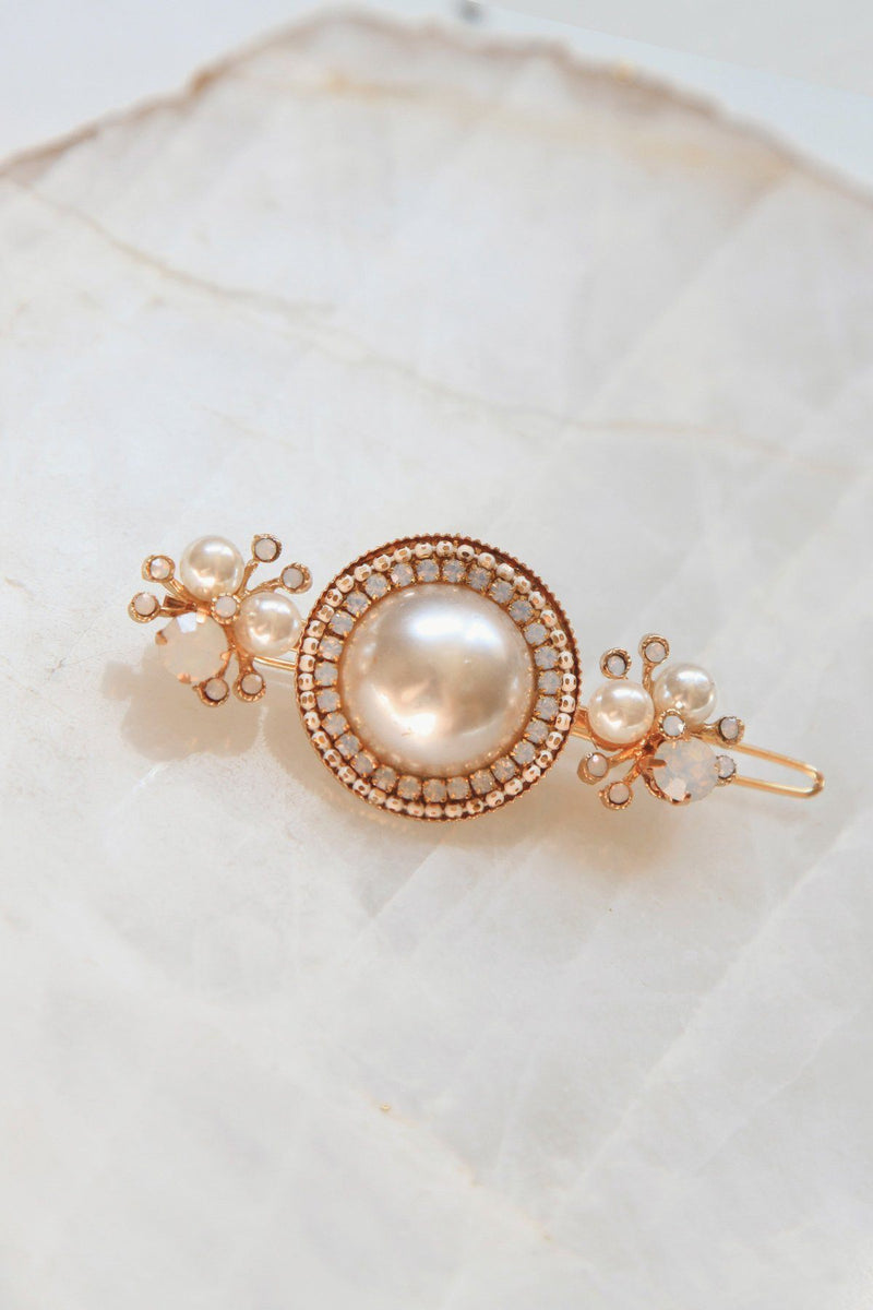 Pearls Bobby Pin and Luxe Pearl Statement Barrette 3 PCS Set Barrette 2019