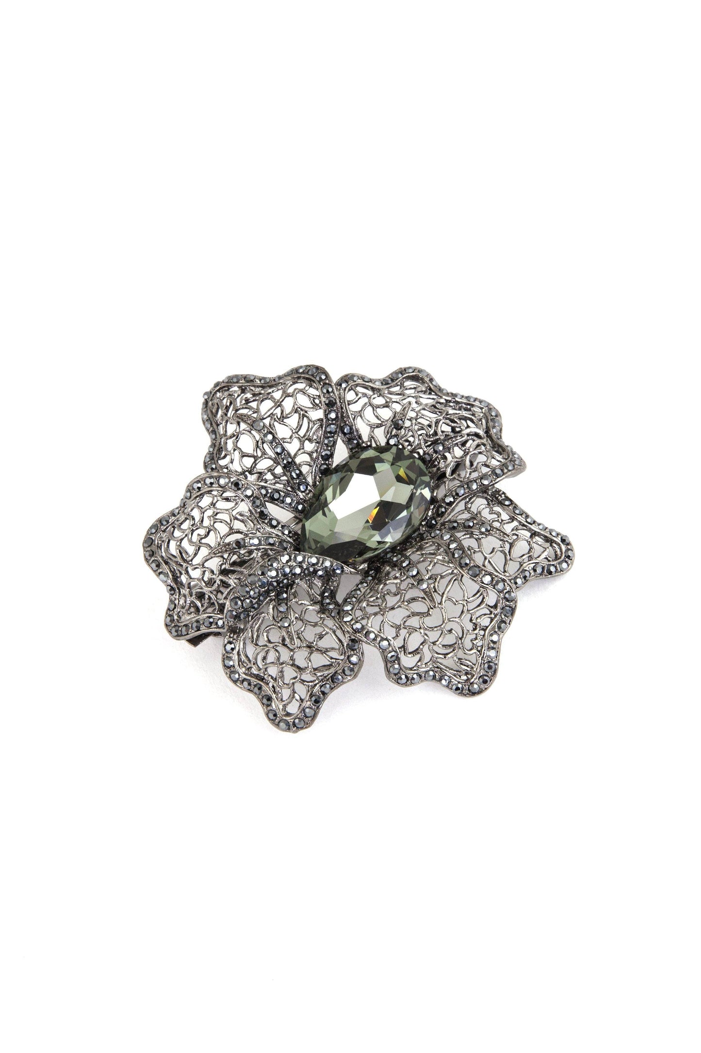 Crystal Mosaic Flower Barrette Barrette Soho Style