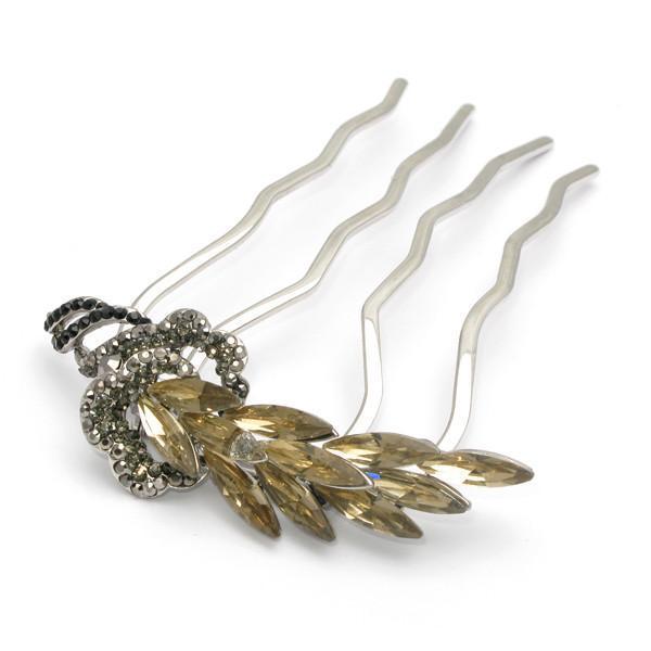 Crystal Feather Hair Stick Stick Soho Style