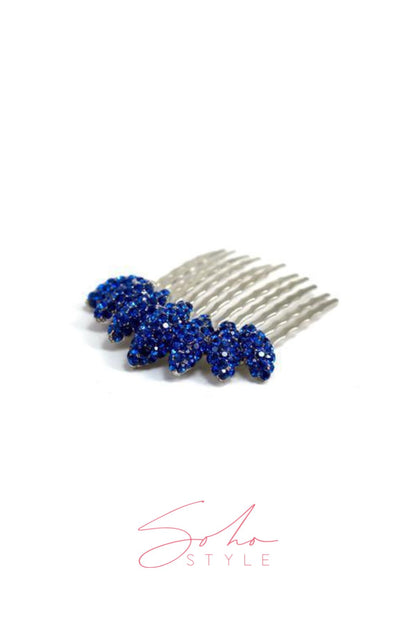 Almond Cluster Crystal Comb (Per Piece) Hair Comb Sale