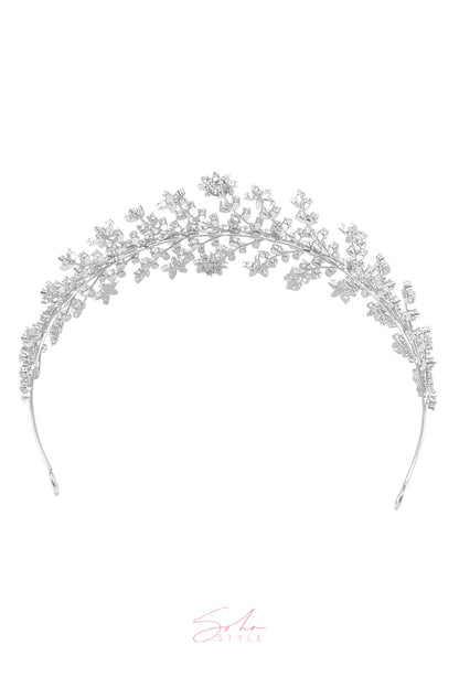 Delicate Flower Hair Crown Wedding Sale