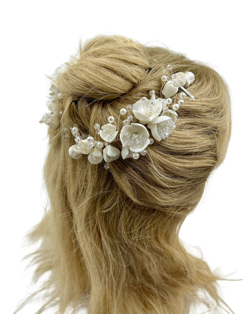 Lilies of the Valley Wedding Headpiece Hair Clip Soho Style