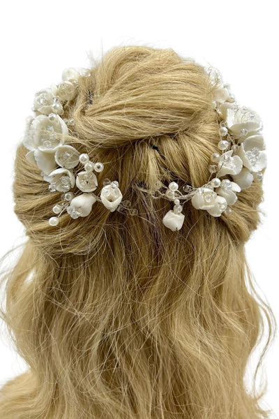 Lilies of the Valley Wedding Headpiece