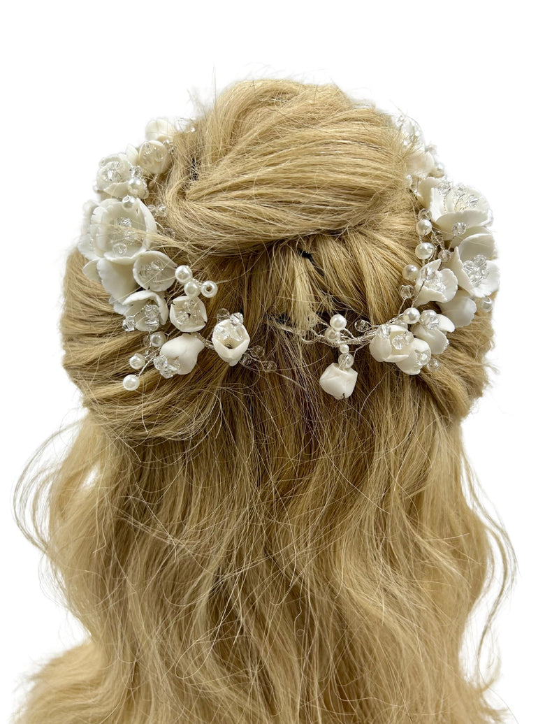 Lilies of the Valley Wedding Headpiece Hair Clip Soho Style