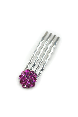 Crystal Cluster Mini Comb - Yellow, Fuchsia, M.Hot PK colors only Hair Comb Sale