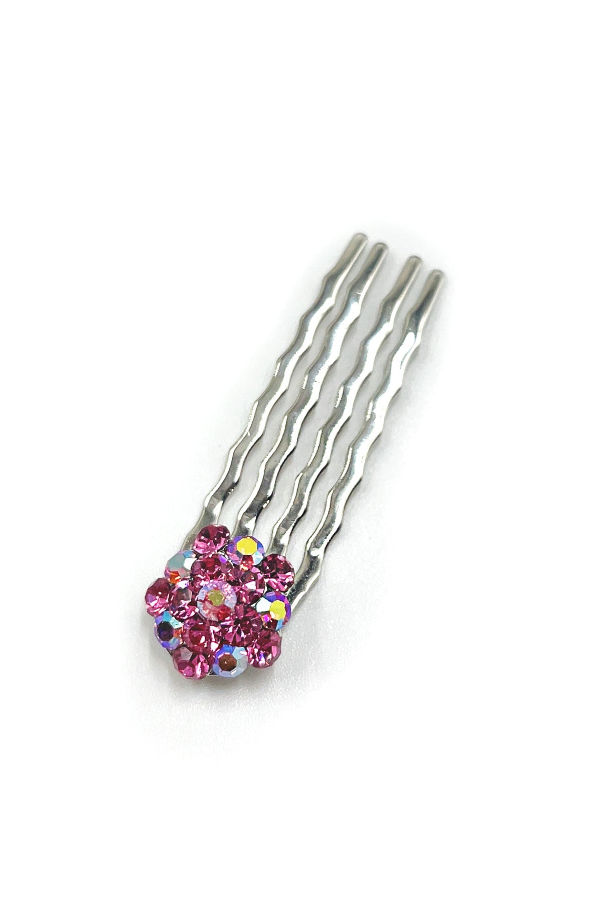 Crystal Cluster Mini Comb - Yellow, Fuchsia, M.Hot PK colors only Hair Comb Sale