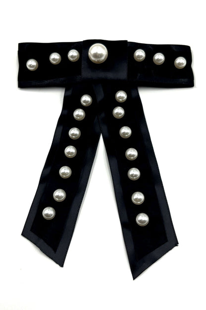 Pearl Bow Barrette Bobby Pins set Hair Accessorie Soho Style