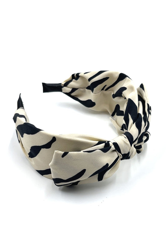 Tiger pattern headband with bow Headband Sale