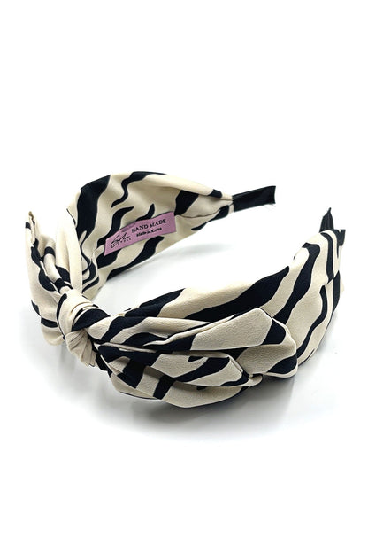 Tiger pattern headband with bow Headband Sale