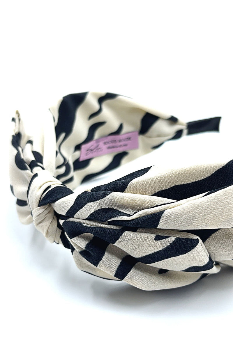 Tiger pattern headband with bow Headband Sale
