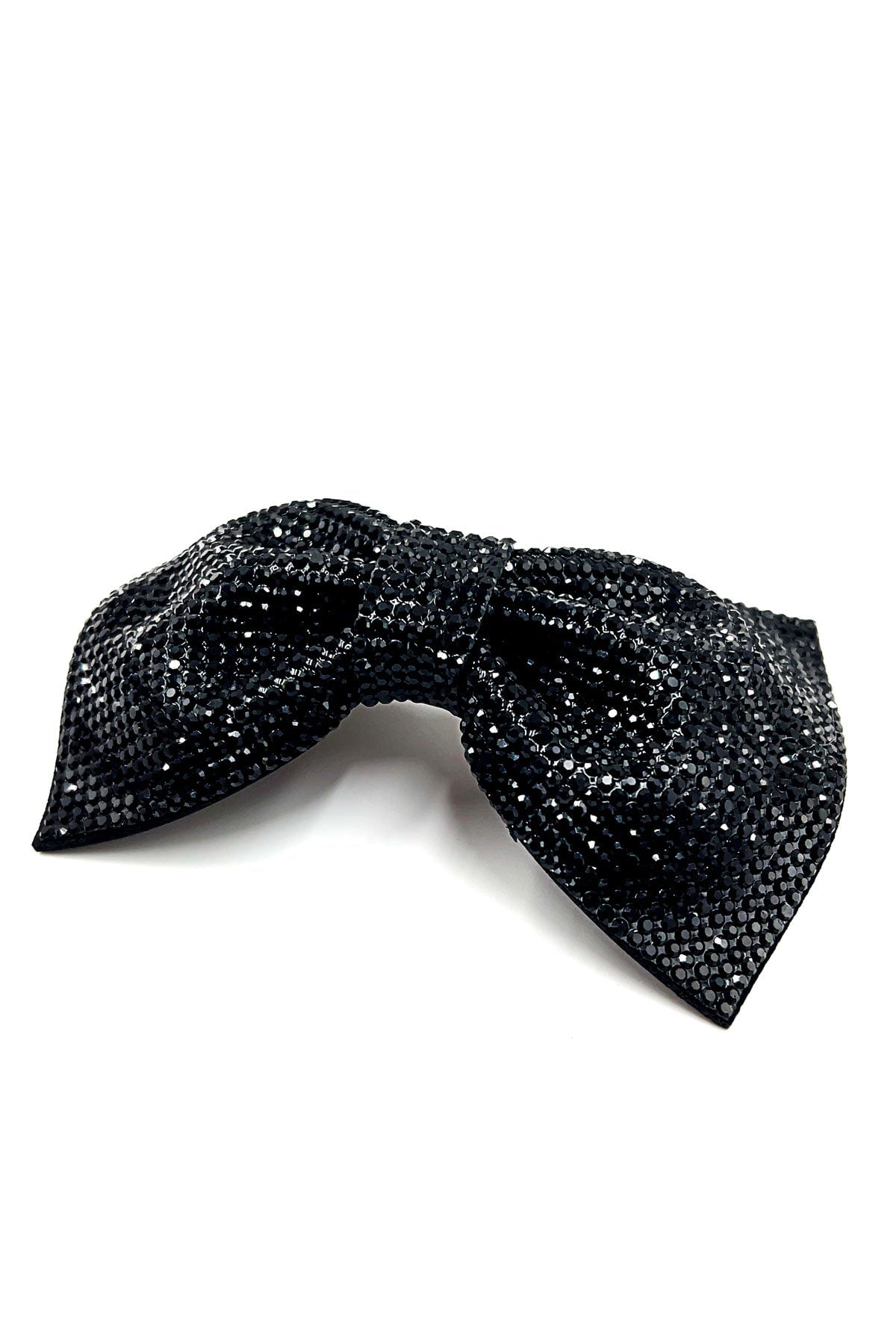 Elegant Shiny Rhinestones Hair Bow Ribbon Barrette Barrettes Soho Style