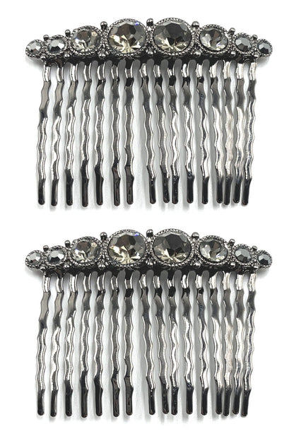 Bejeweled Hair Combs (Pair) Hair Comb Soho Style