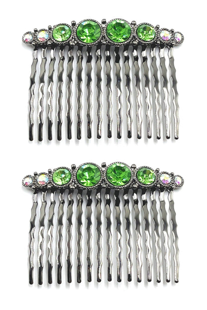 Bejeweled Hair Combs (Pair) Hair Comb Soho Style