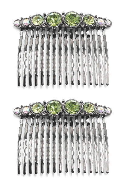 Bejeweled Hair Combs (Pair) Hair Comb Soho Style