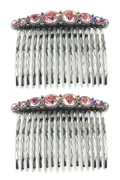 Bejeweled Hair Combs (Pair) Hair Comb Soho Style