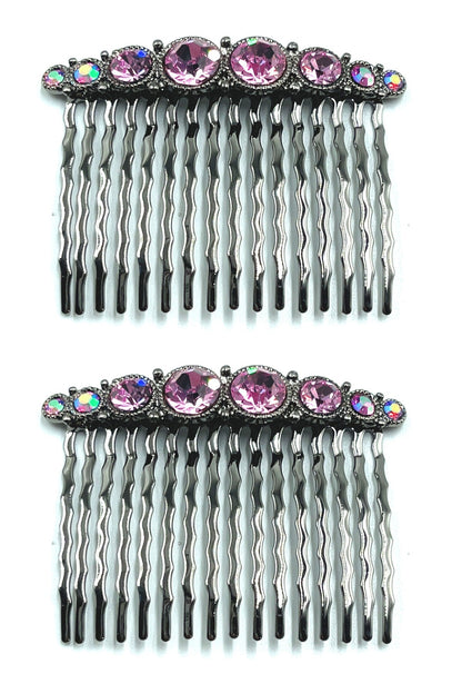 Bejeweled Hair Combs (Pair) Hair Comb Soho Style