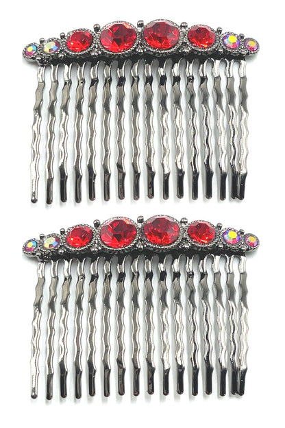 Bejeweled Hair Combs (Pair) Hair Comb Soho Style