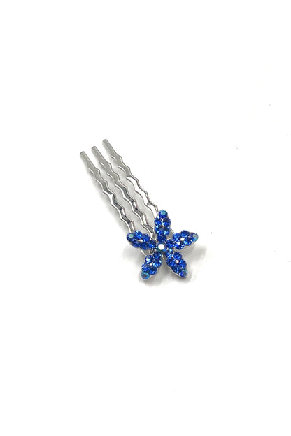 Crystal Flower Mini Hair Comb (5 piece set) Hair Comb Soho Style
