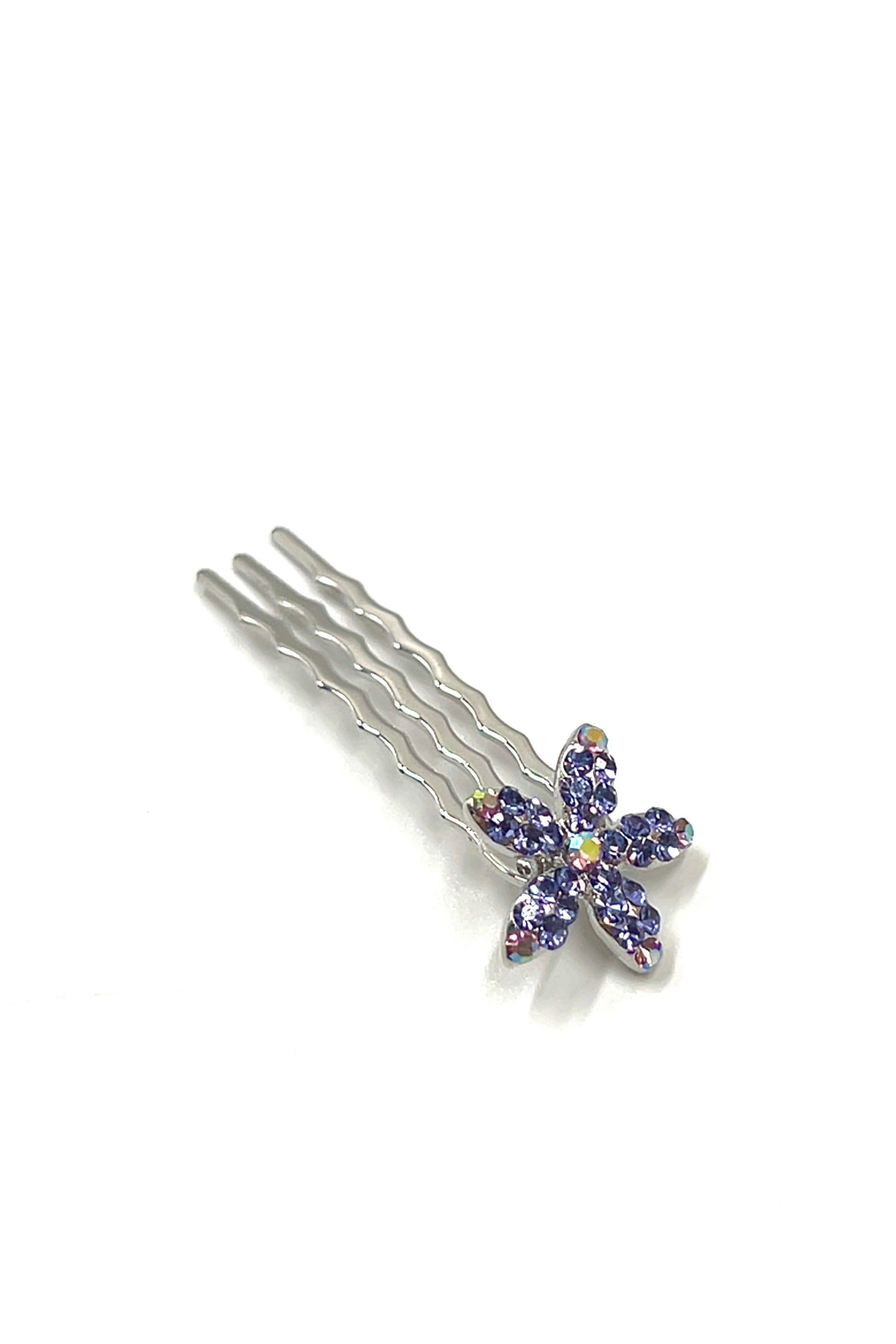 Crystal Flower Mini Hair Comb (5 piece set) Hair Comb Soho Style