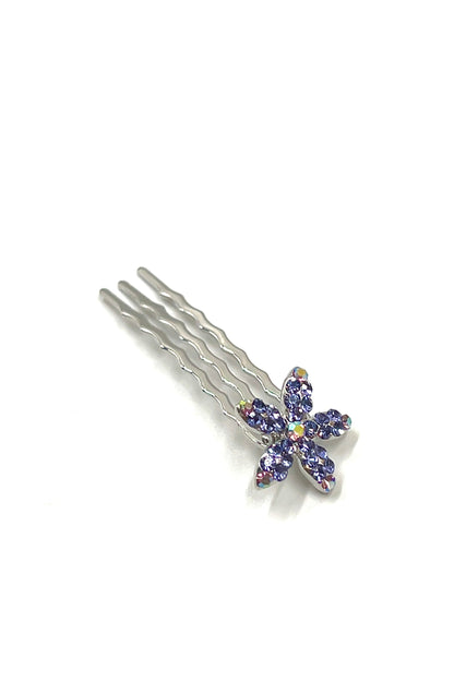 Crystal Flower Mini Hair Comb (5 piece set) Hair Comb Soho Style