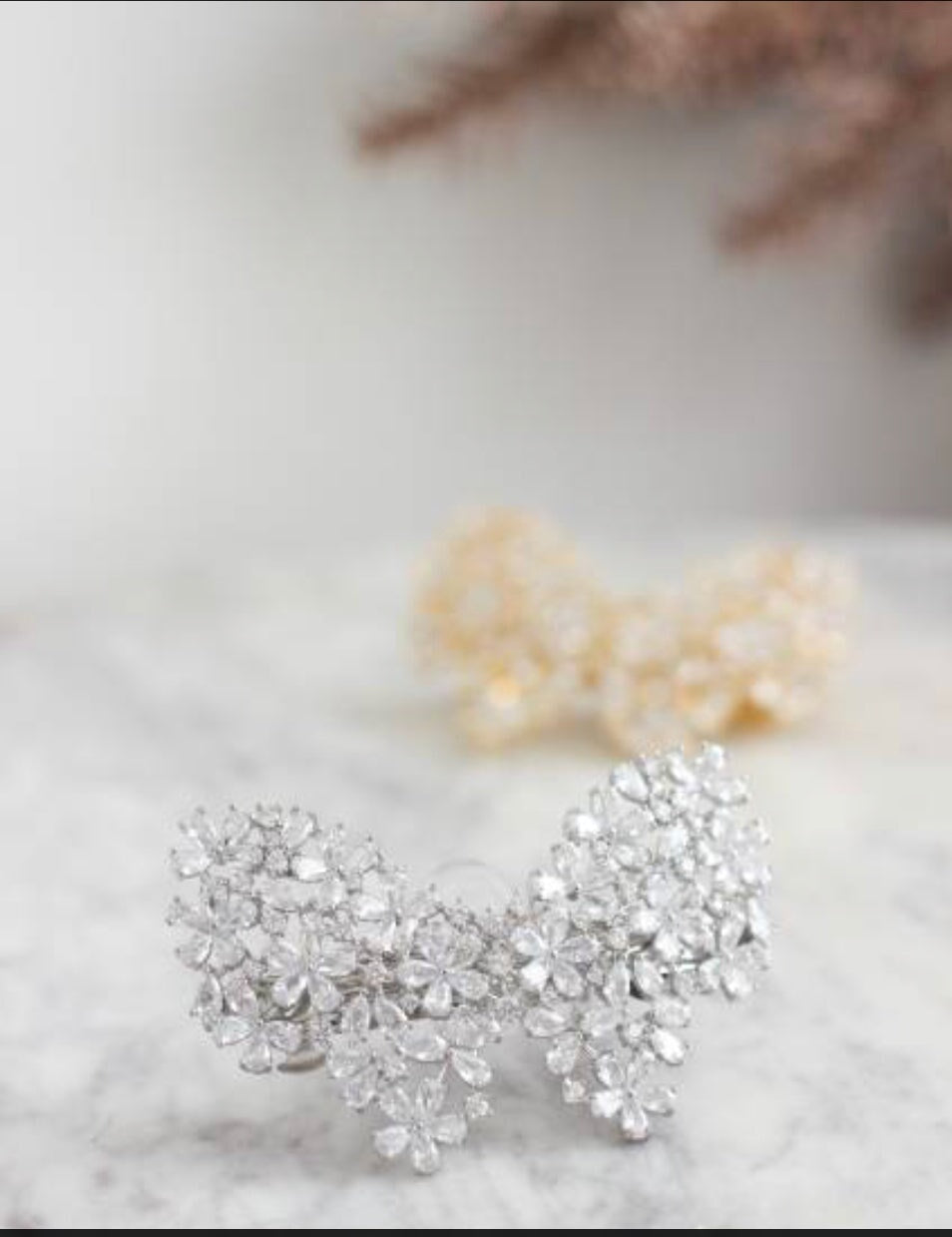 Butterfly Rhinestone Hair Barrette Barrette Soho Style