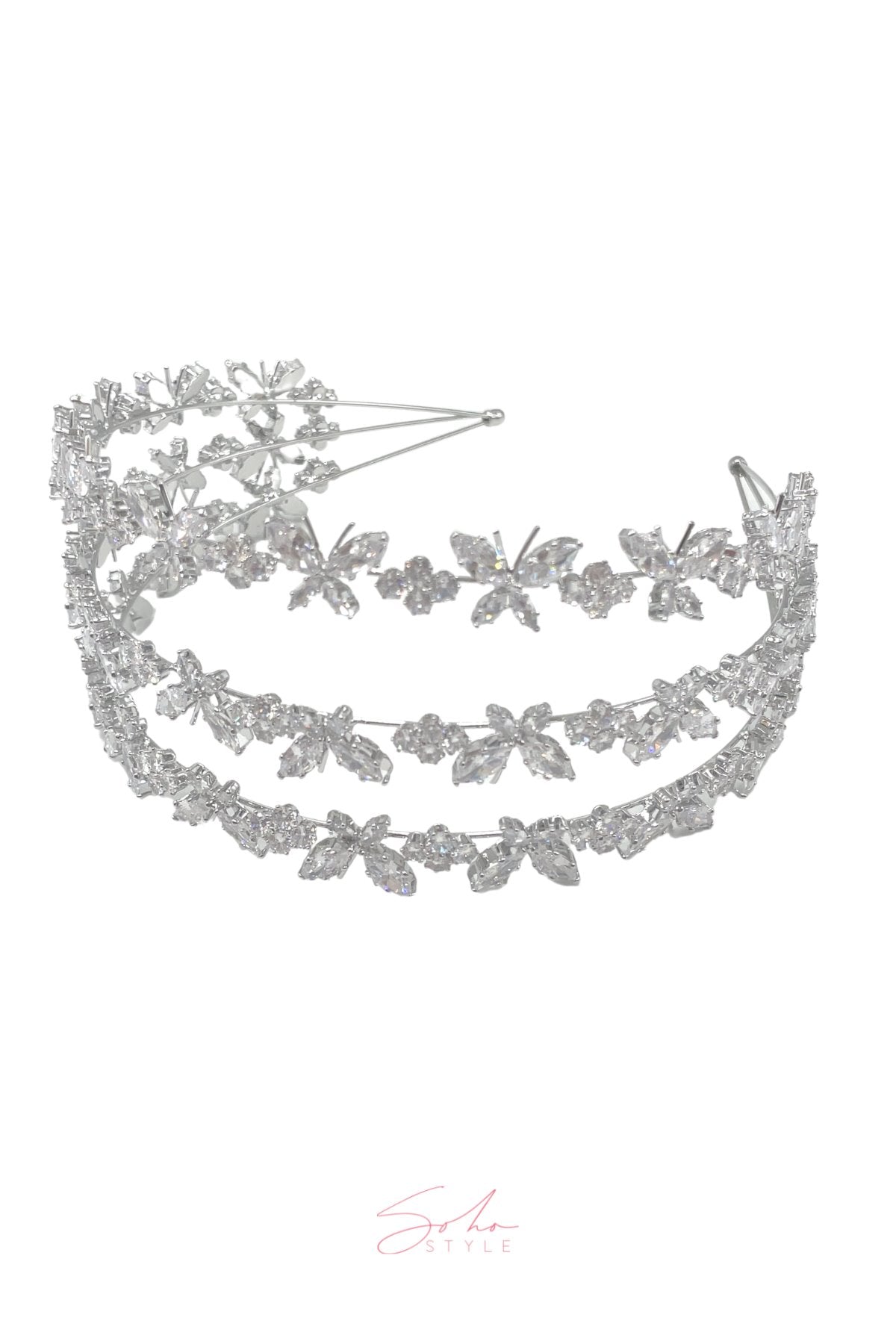 BUTTERFLY CRYSTAL HEADBAND Wedding Sale