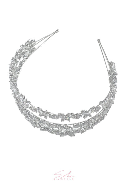BUTTERFLY CRYSTAL HEADBAND Wedding Sale