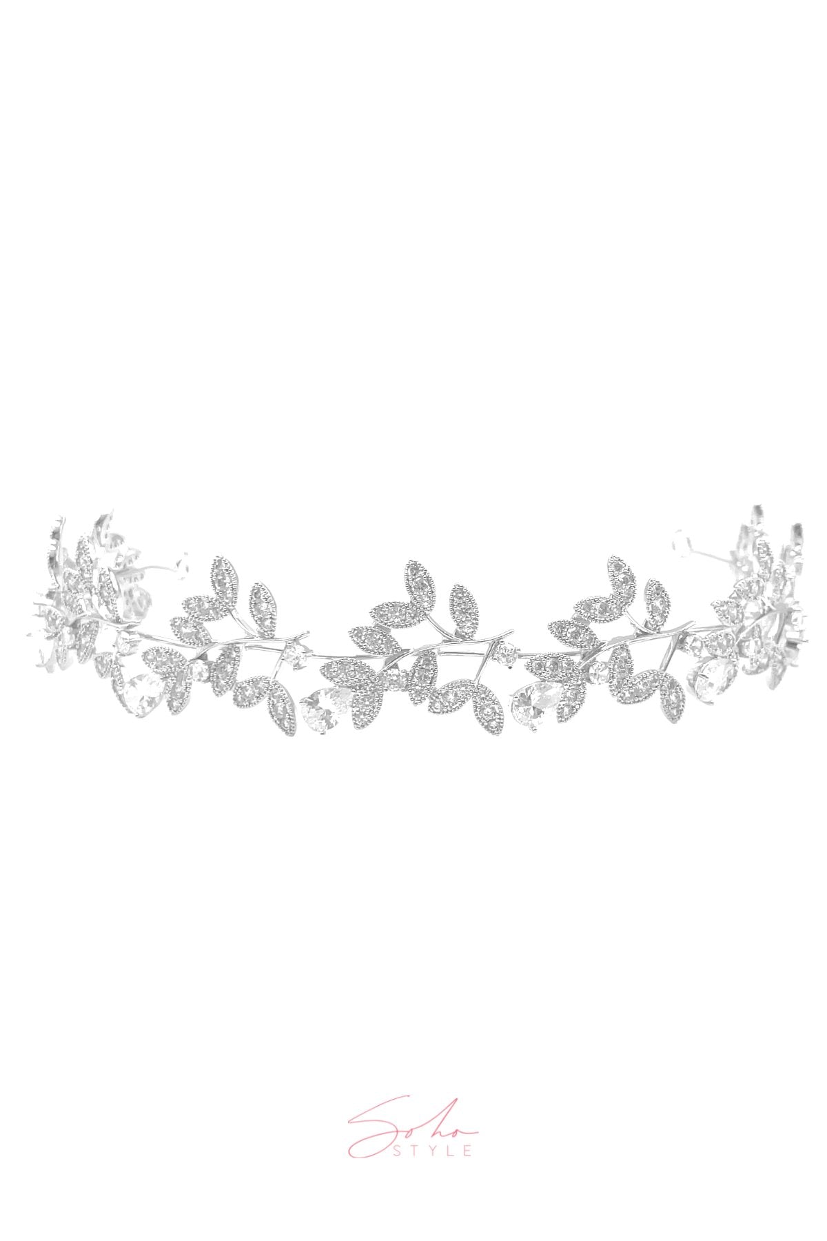 Crystal Foliage Headband Wedding Sale