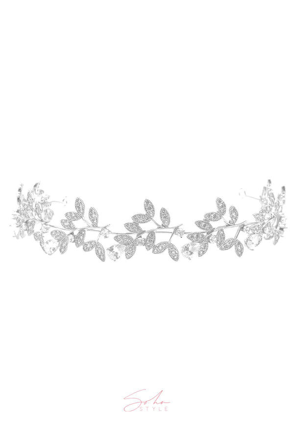 Crystal Foliage Headband Wedding Sale