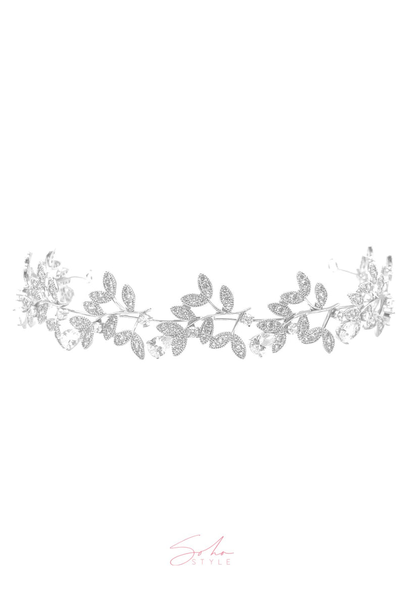 Crystal Foliage Headband Wedding Sale