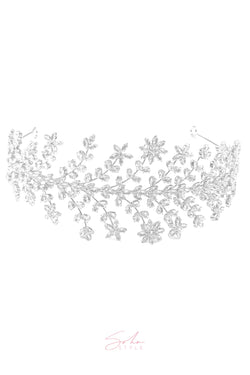 Delicate Flower Hair Crown Wedding Sale