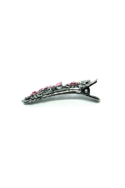Frosted Flora Clips (Pair) Hair Clip Soho Style