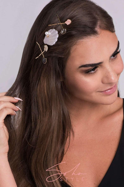 Glimmering Pearl Seashell Hair Clip Hair Clip 2019