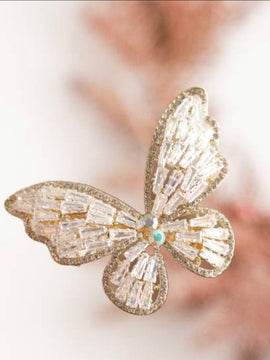 Butterfly Crystal Barrette