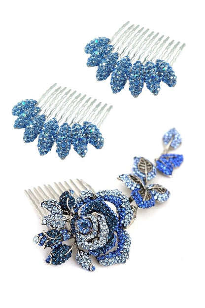Romantic Rose Hair Comb Set Hair Comb Soho Style