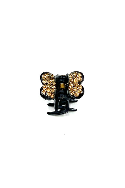 Mini Butterfly Hair Jaw with Crystal Covered Wings Hair Jaws Sale