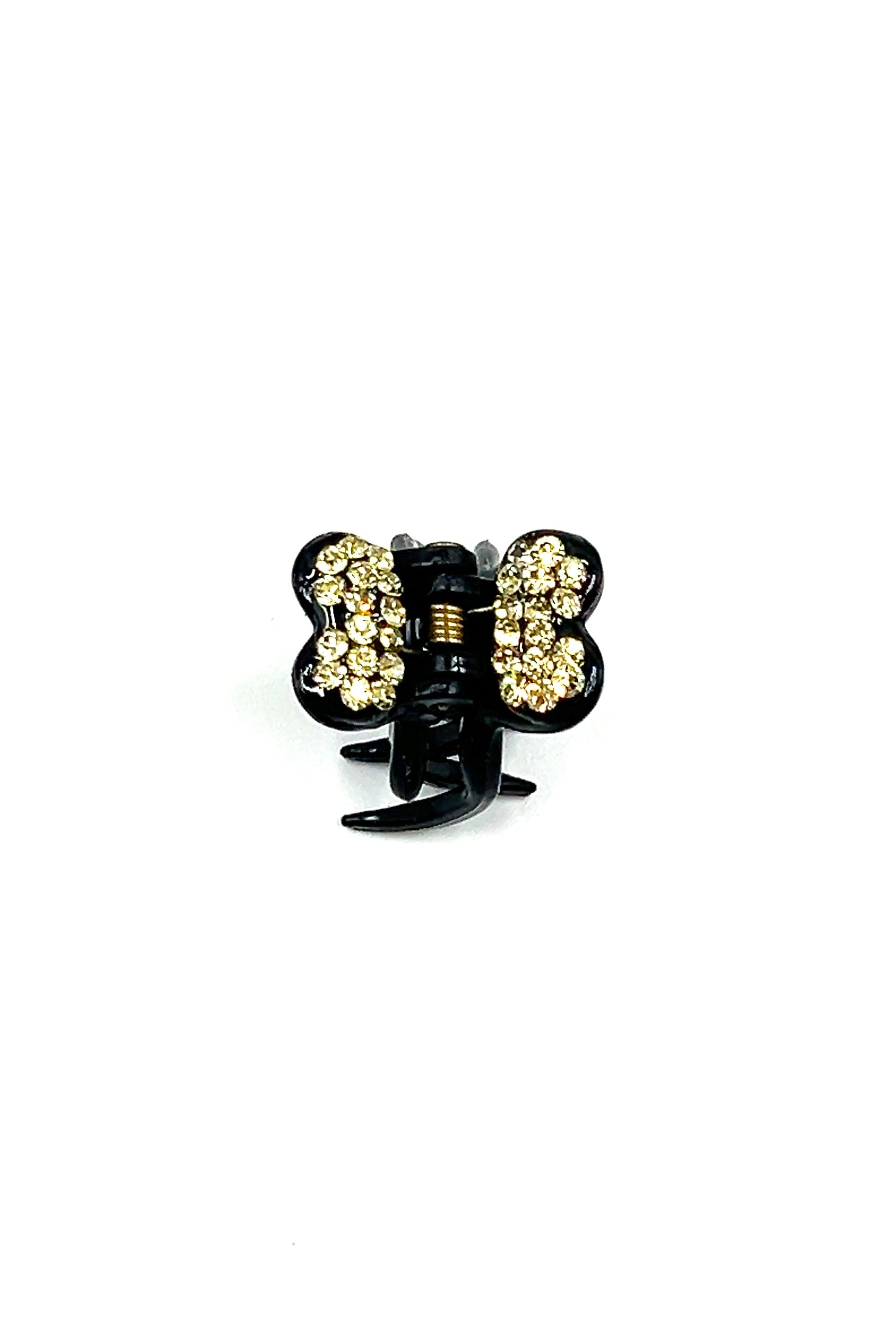 Mini Butterfly Hair Jaw with Crystal Covered Wings Hair Jaws Sale