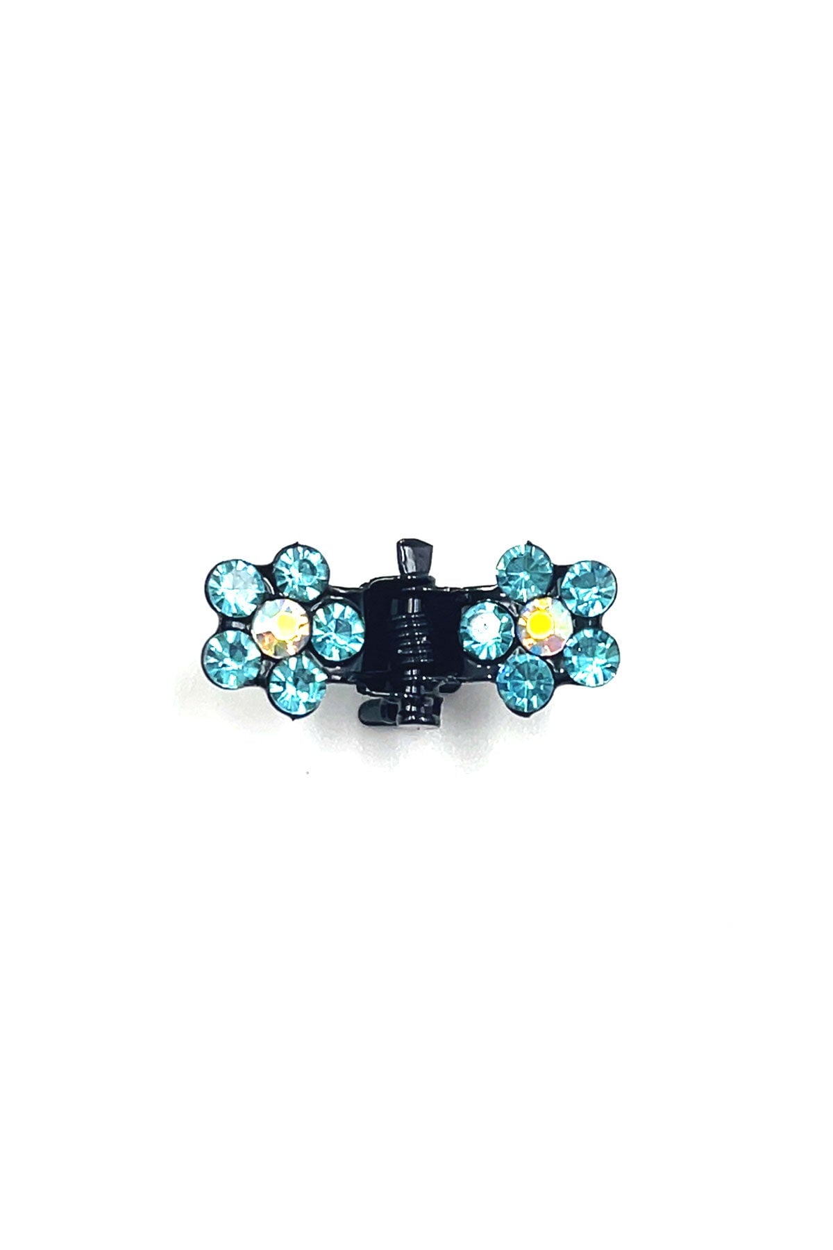 Mini Flower Hair Jaws with Crystal Petals Hair Jaws Soho Style