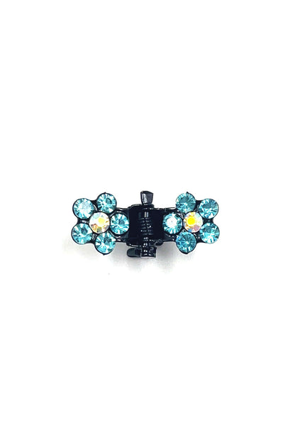 Mini Flower Hair Jaws with Crystal Petals Hair Jaws Soho Style
