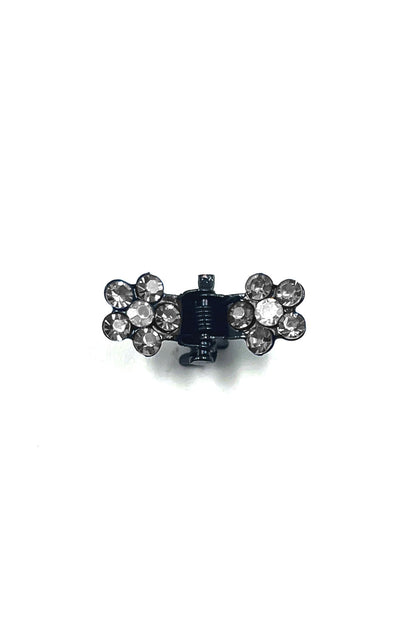Mini Flower Hair Jaws with Crystal Petals Hair Jaws Soho Style
