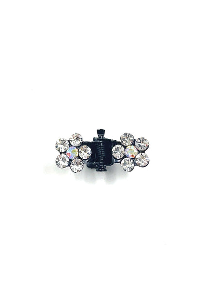 Mini Flower Hair Jaws with Crystal Petals Hair Jaws Soho Style