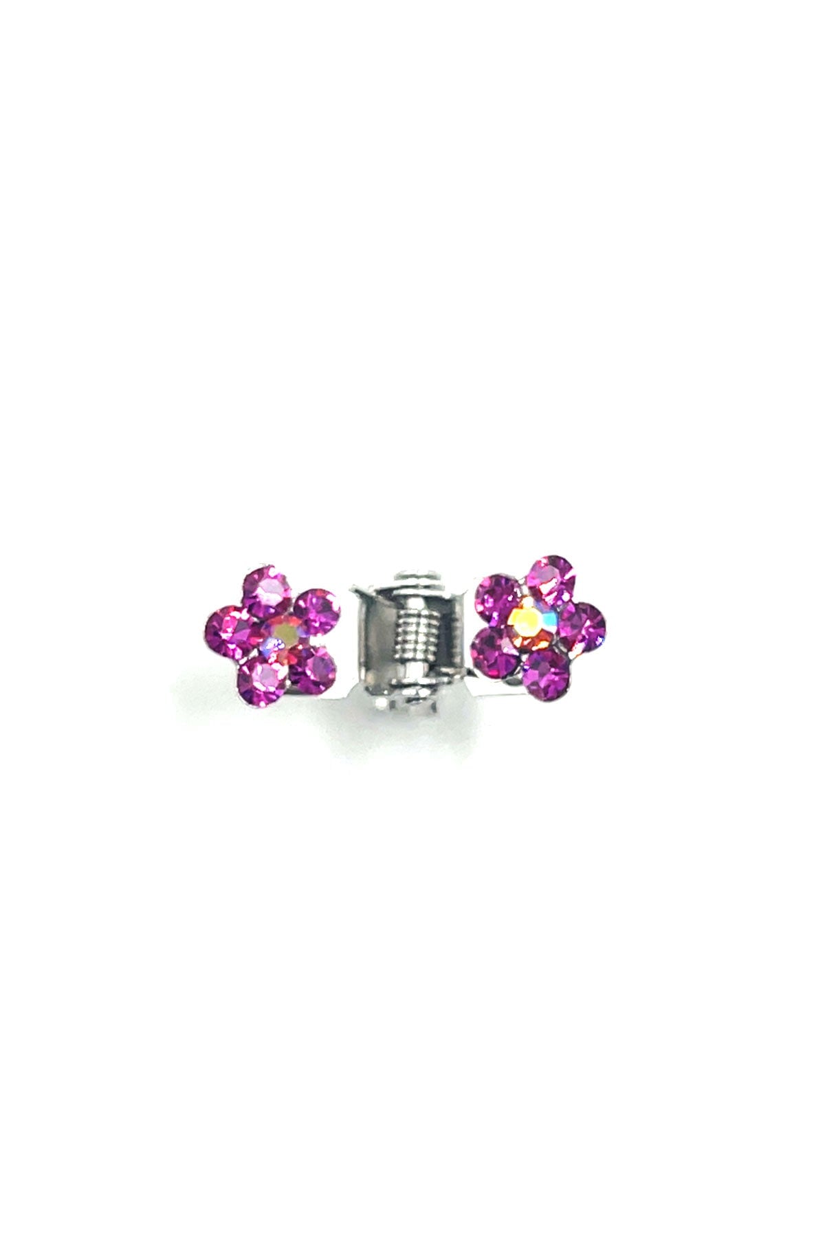 Mini Flower Hair Jaws with Crystal Petals Hair Jaws Soho Style