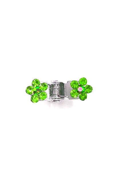 Mini Flower Hair Jaws with Crystal Petals Hair Jaws Soho Style